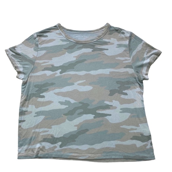 AMERICAN EAGLE Soft and Sexy Short Sleeve Camo Print T-Shirt Size Medium - Picture 1 of 3